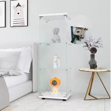 Glazen Vitrinekast met 3 Lagen – Luxe Displaykast 125 cm, Verzenden, Nieuw in verpakking