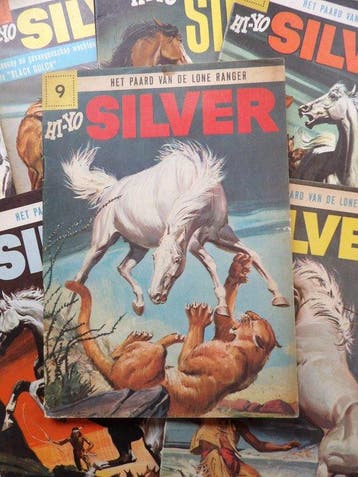 Hi-Yo Silver - het paard van Lone Ranger - lot met 7 oude, Nieuw
