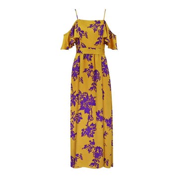 Pennyblack • jurk met open schouders • 38 (IT44), Kleding | Dames, Maat 38/40 (M), Verzenden, Geel, Nieuw