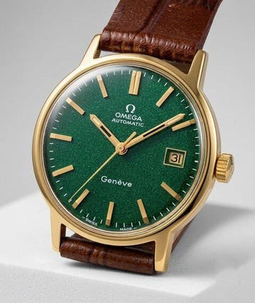 Omega - Vintage Geneve Automatic – Green Forest Dial – Cal., Nieuw