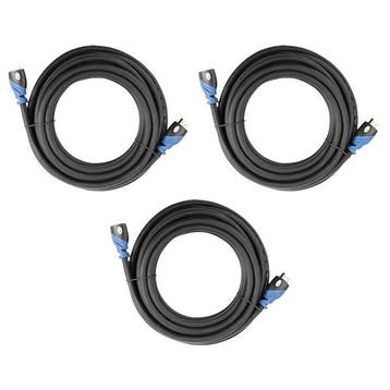 HDMI kabel 2.1 | 1 meter | 3 stuks (8K@60Hz, HDR, Zwart), Verzenden, Nieuw