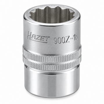 HAZET 900Z-18 Dopsleutel 18 mm 1/2 – 12-kant, Verzenden, Nieuw