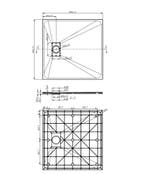 SALE - Numa 90x90 cm - Mat wit - Douchebak -, Doe-het-zelf en Verbouw, Sanitair, Ophalen of Verzenden, Nieuw