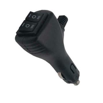Sigarettenplug - Met twee ON-OFF-ON schakelaars - 12/ 24V, Auto diversen, Ophalen of Verzenden, Nieuw
