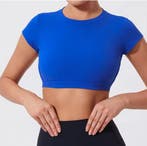 Dames Sport Crop Top Backless Fitness Sneldrogend Stretch, Verzenden, Nieuw