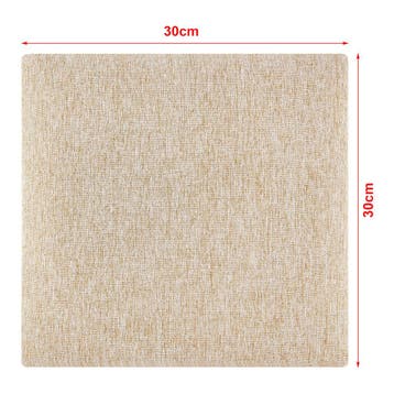 Gestoffeerde wandpanelen Carpino set van 4 stof 30x30 cm bei, Verzenden, Nieuw