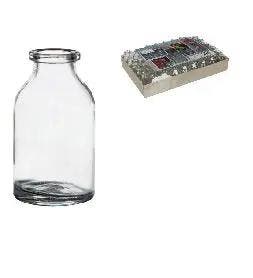 Miniflesjes zonder dop 6x3 cm 20 ml 50 stuks, Ophalen of Verzenden, Nieuw