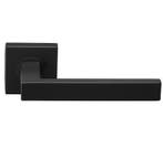 Deurklink Basis Rechthoek op geveerd rozet mat zwart, Verzenden, Nieuw