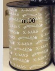 Krullint Cadeaulint X-mas Goud 10 mm rol 250 meter, Ophalen of Verzenden, Nieuw