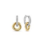 TI SENTO Dames Oorbellen - 925 zilver - Zirkonia met geel, Verzenden, Nieuw