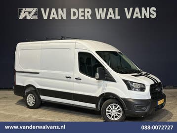 Ford Transit L2 H2 | Lease vanaf 323,- p/mnd, Auto's, Ford, Gebruikt, Euro 6, Wit, Dealer onderhouden