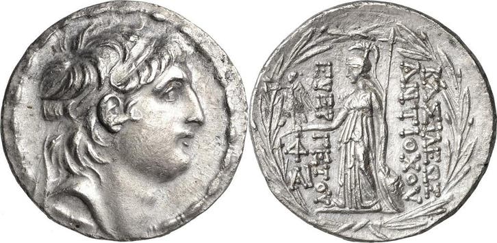 Tetradrachme 138/129 v Chr, Syria Koenigreich der Seleuki..., Postzegels en Munten, Munten | Europa | Niet-Euromunten, Verzenden
