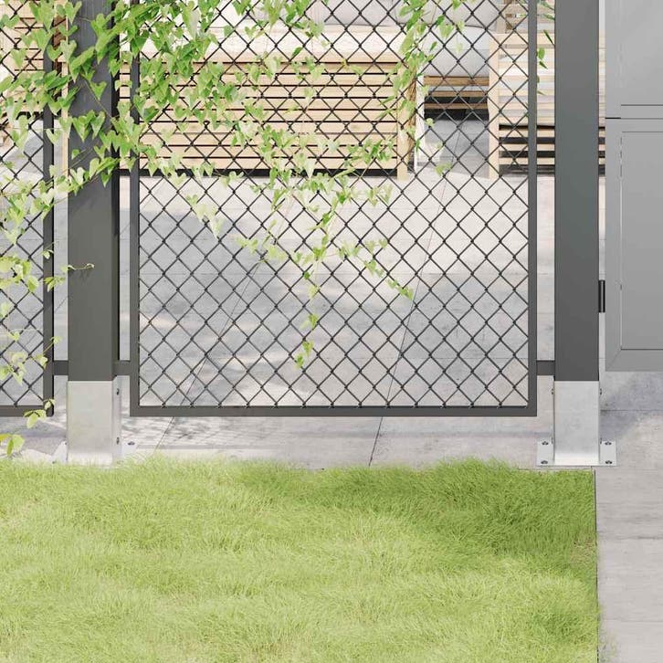 vidaXL Spokkels vierkant 12 st gegalvaniseerd staal, Tuin en Terras, Palen, Balken en Planken, Nieuw, Verzenden