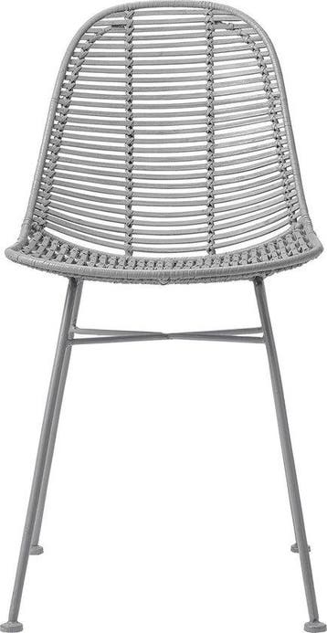 Bloomingville - Stoel - Rotan Seat H45 cm - Grijs, Verzenden, Nieuw