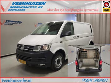 Volkswagen Transporter 2.0TDI L2/H1 Inrichting Trekhaak Euro, Gebruikt, Euro 6, Volkswagen, Wit