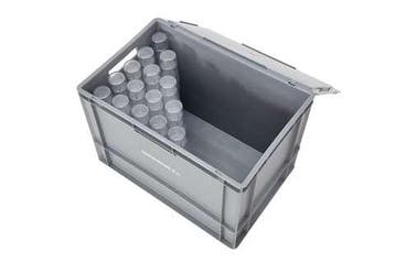 Kunststof krat voor hardcups 76 liter met deksel 600 x 40..., Verzenden, Nieuw in verpakking