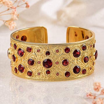 Zonder minimumprijs - Armband Zilver - Garnet -, Sieraden, Tassen en Uiterlijk, Nieuw