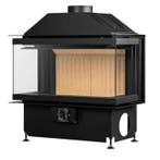 Inbouw Houtkachel Crystal 80 Open Side, Nieuw
