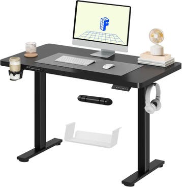 Zit sta bureau - Elektrisch - Verstelbaar - 110x54 cm - Zwar, Verzenden, Zo goed als nieuw