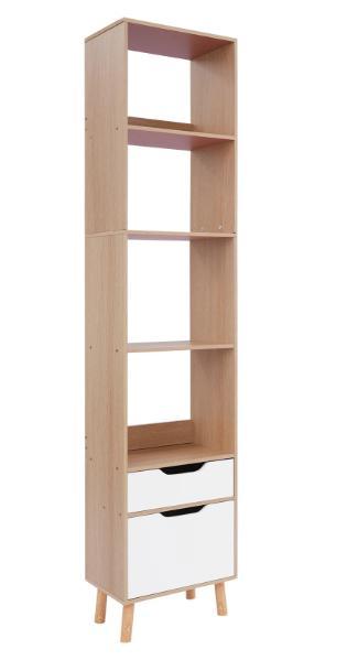 Hoge Boekenkast met Lade – Stijlvol Modern Opbergrek, Verzenden, Nieuw