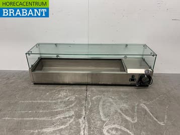 RVS HCB Opzetvitrine Opzet koelvitrine saladiere 5 x 1/3 en, Zakelijke goederen, Horeca | Keukenapparatuur, Ophalen of Verzenden