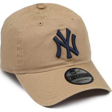 New Era NY Yankees Cap Washed Kaki maat one size Heren, Verzenden, Nieuw, New Era