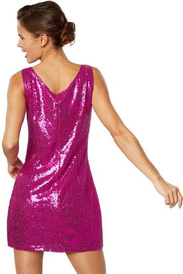 2dekans | dressforfun - Paillettenovergooier pink L -, Kleding | Dames, Tectake, Ophalen of Verzenden, Zo goed als nieuw