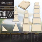 Schaduwdoek - Zonnezeil - Vierkant - 5x5 m - Creme - KESSER®, Verzenden, Zo goed als nieuw