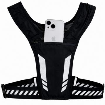 Jonska Hardloopvest Reflecterend met Houders - Zwart, Verzenden, Nieuw