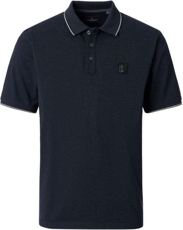 CASAMODA Polo Jersey Tipping Navy maat 4XL Heren, Kleding | Heren, Verzenden, Nieuw, Blauw, CASAMODA