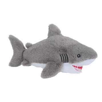 Sandy Witte Haai knuffel - pluche - 33 cm - dierenknuffel, Verzenden, Nieuw