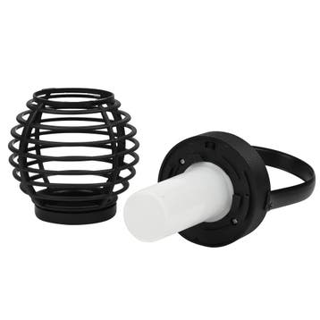 Benson Solar LED tuinlamp - vlam effect - 12 LEDs - ø 9..., Ophalen of Verzenden, Nieuw