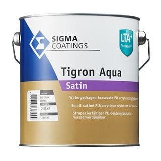 Sigma Tigron Aqua Satin - RAL 7021 - 5 liter - Vergelijkb..., Overige kleuren, 5 tot 10 liter, Nieuw, Ophalen of Verzenden