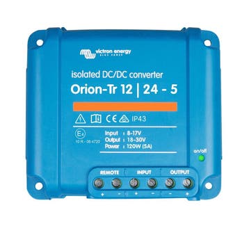 Victron Orion-Tr DC/DC Omvormer 12/24 volt 120 watt Galvanis, Ophalen of Verzenden, Nieuw