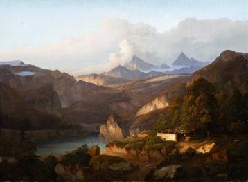 Wilhelm Themer (1815-1849) - Pastoraal Alpen Panorama (XL) -