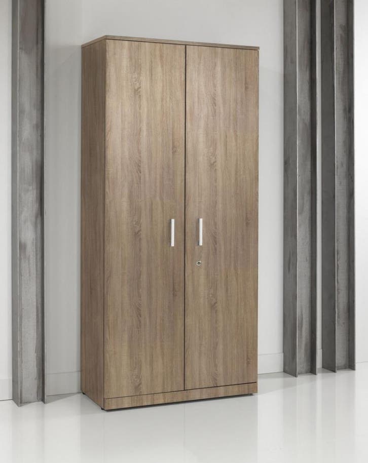 Executive klapdeurkast, 200x90x42 cm, midden eiken, Huis en Inrichting, Kasten | Boekenkasten, Nieuw, Ophalen of Verzenden