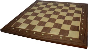 Luxe Schaakbord Noten (45cm) | HOT Games -, Hobby en Vrije tijd, Verzenden, Nieuw