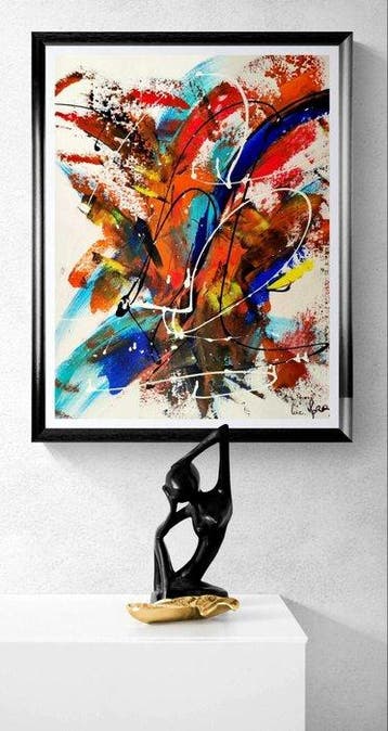Luc Mora - Charme bleu - XXL, Antiek en Kunst