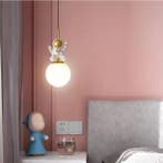 LED Astronaut Hanglamp – Maan Kroonluchter Kinderkamer, Verzenden, Nieuw