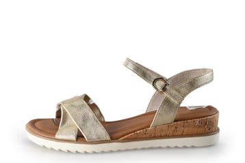 Tamaris Sandalen in maat 40 Goud, Tamaris, Overige kleuren, Verzenden, Sandalen of Muiltjes
