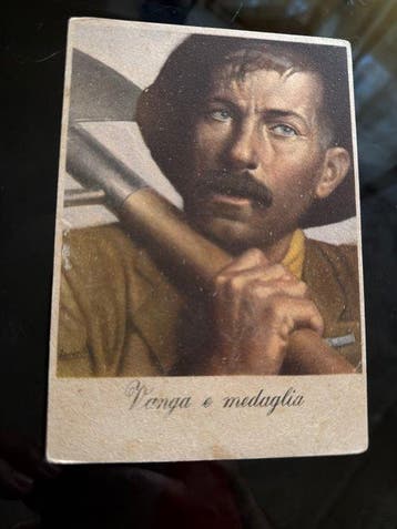 Italië - Militaire propagandakaart van Boccasile, Italiaans, Gelopen