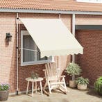 vidaXL Luifel handmatig uittrekbaar 200 cm crème, Verzenden, Nieuw