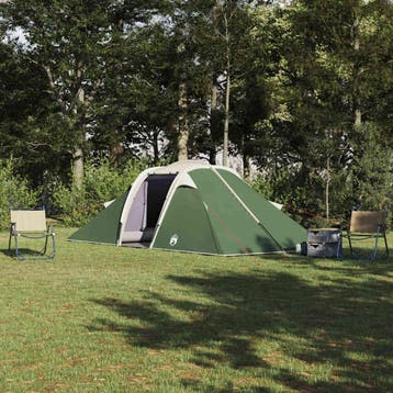 vidaXL Tunnel tent met dak met opslag Groen 510 x 240 x 156, Verzenden, Nieuw, Tot en met 2