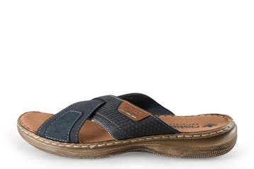 Rieker Slippers in maat 44 Blauw, Kleding | Heren, Slippers, Zo goed als nieuw, Rieker, Verzenden
