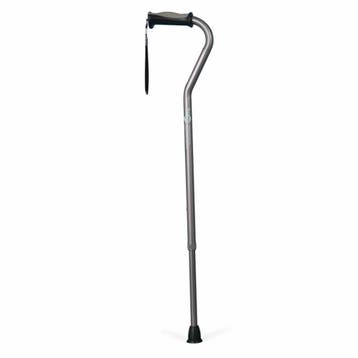 Wandelstok met Offset handvat | Kies uw kleur : Grijs | Hugo, Ophalen of Verzenden, Nieuw