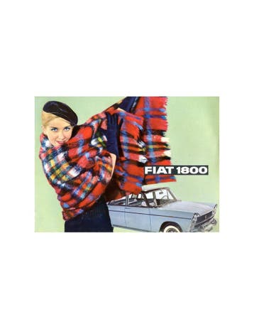 1961 FIAT 1800 / 2100 BROCHURE NEDERLANDS, Nieuw, Author