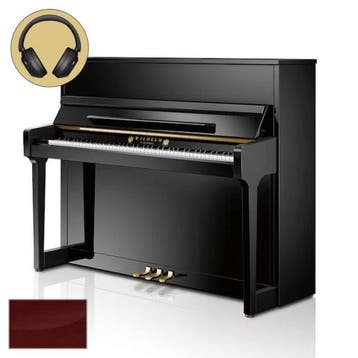 Wilhelm Schimmel W 114T TwinTone MP messing silent piano, Nieuw, Bruin, Piano