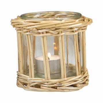 rotan windlicht recht enkel 9cm, Verzenden, Nieuw