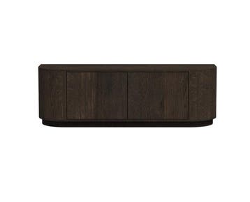 Tv meubel Novero eiken 140 cm - Espresso bruin, Ophalen of Verzenden, Nieuw