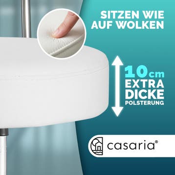 Rolkruk Wit 360° draaibaar met rugleuning (Interieur), Verzenden, Nieuw in verpakking